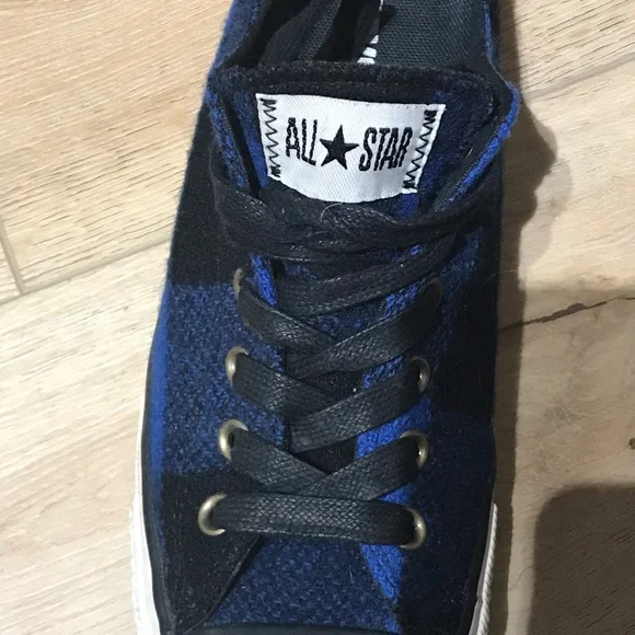 Converse AllStar Blue plaid rare - Picture 2 of 8